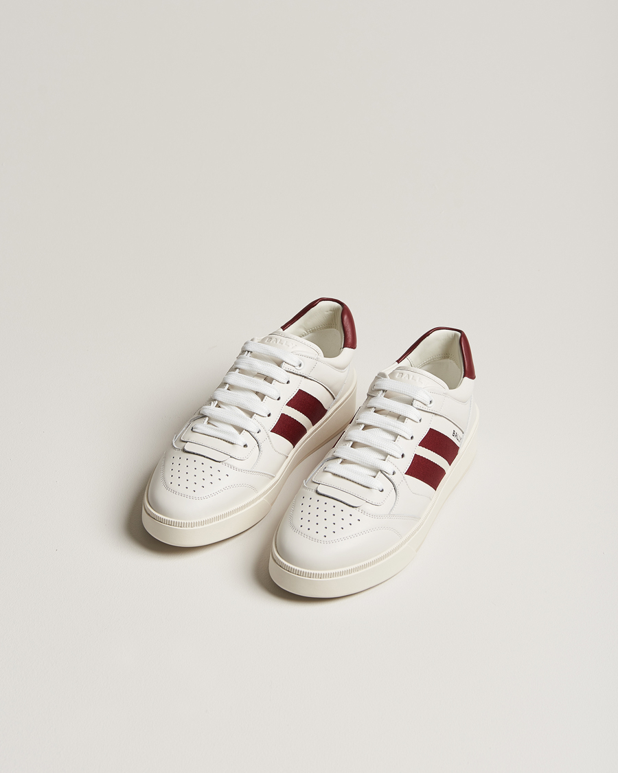 Herren | Luxury Brands | Bally | Rebby Leather Sneaker White/Ballyred