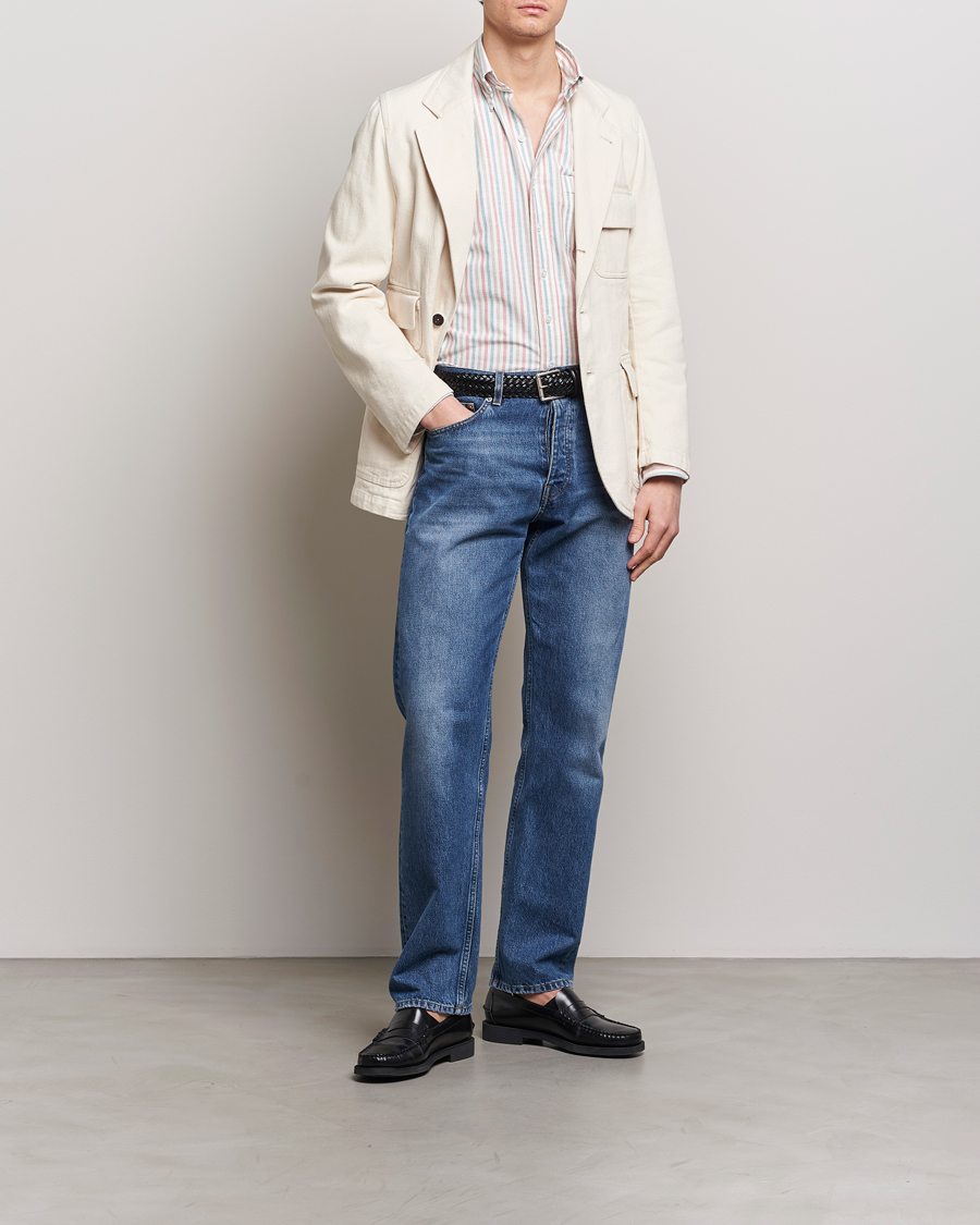 Herren | Sakkos | Drake's | MKIV Denim Games Blazer Ecru