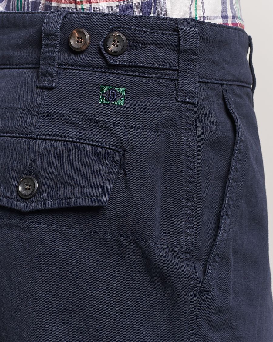 Herren | Hosen | Drake's | Flat Front Cotton Chino Navy