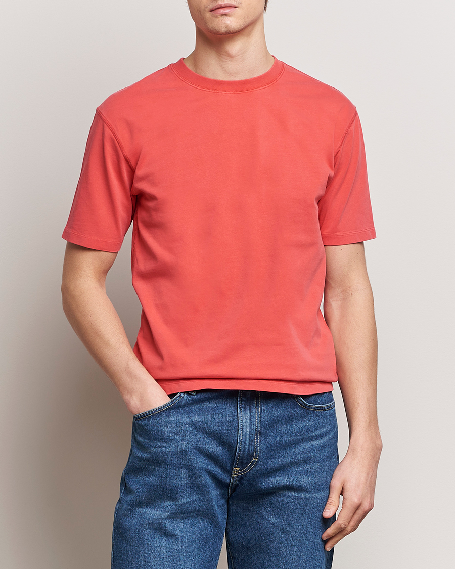 Herren |  | Drake\'s | Washed Hiking T-Shirt Red
