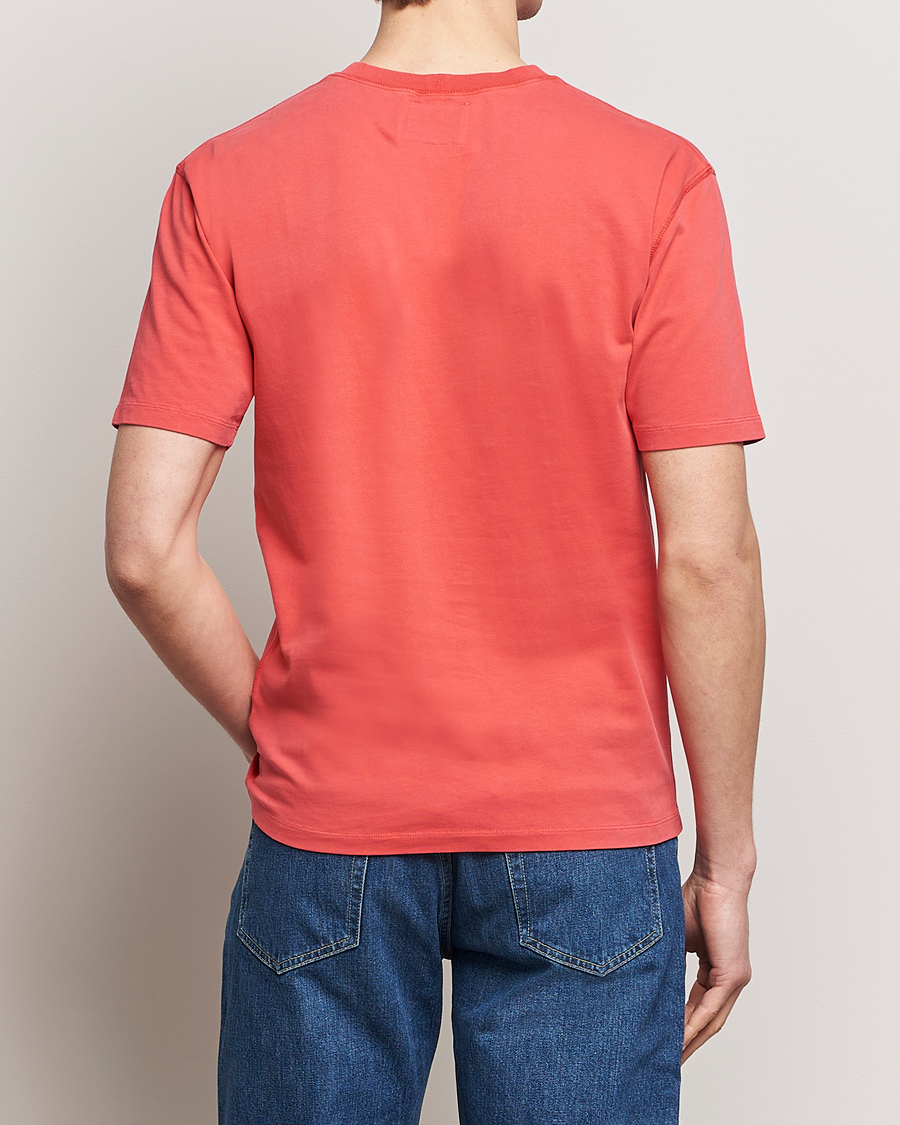 Herren | T-Shirts | Drake's | Washed Hiking T-Shirt Red