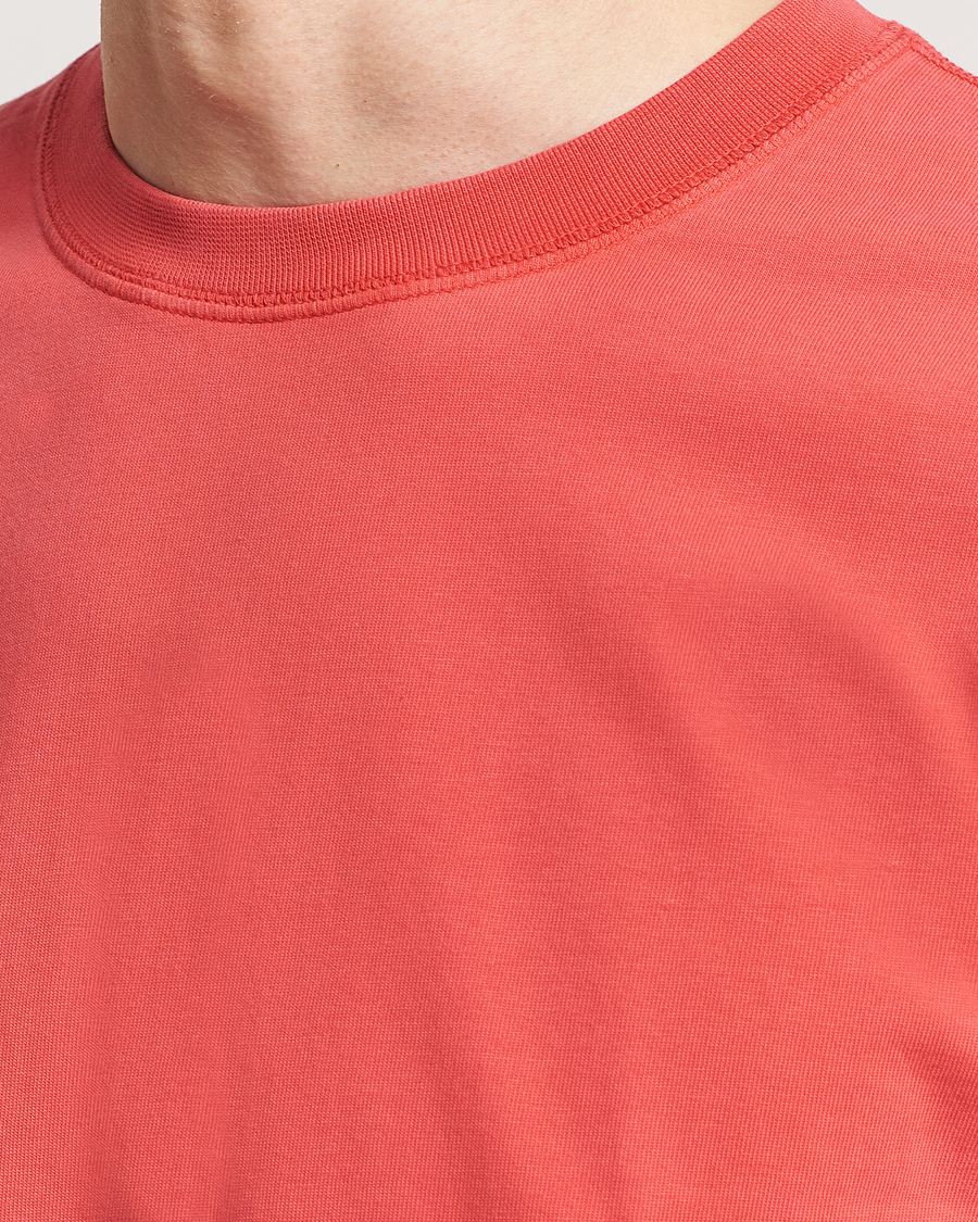 Herren | T-Shirts | Drake's | Washed Hiking T-Shirt Red