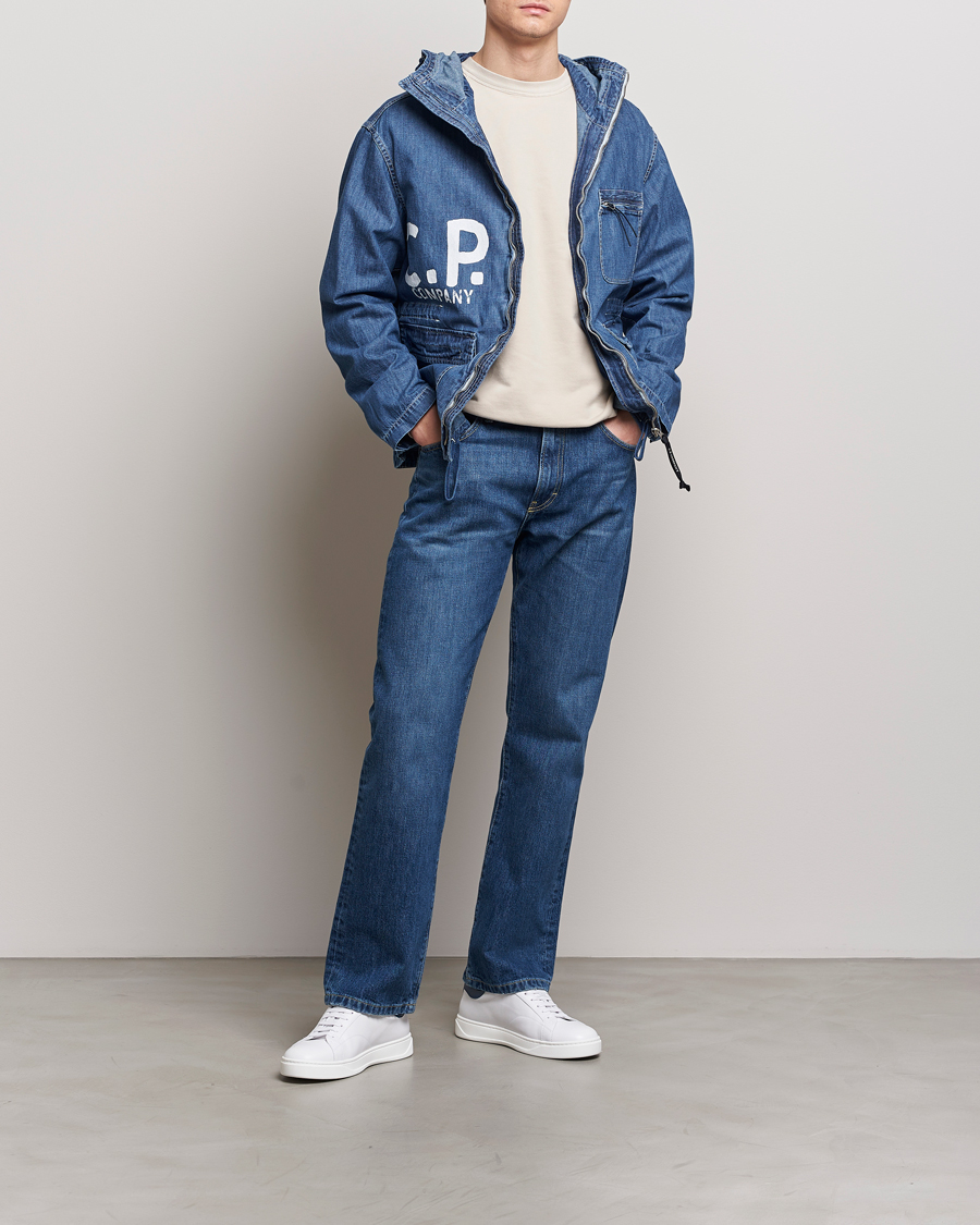 Herren | Jacken | C.P. Company | Hooded Denim Goggles Jacket Indigo