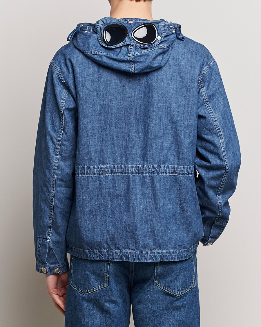 Herren | Jacken | C.P. Company | Hooded Denim Goggles Jacket Indigo