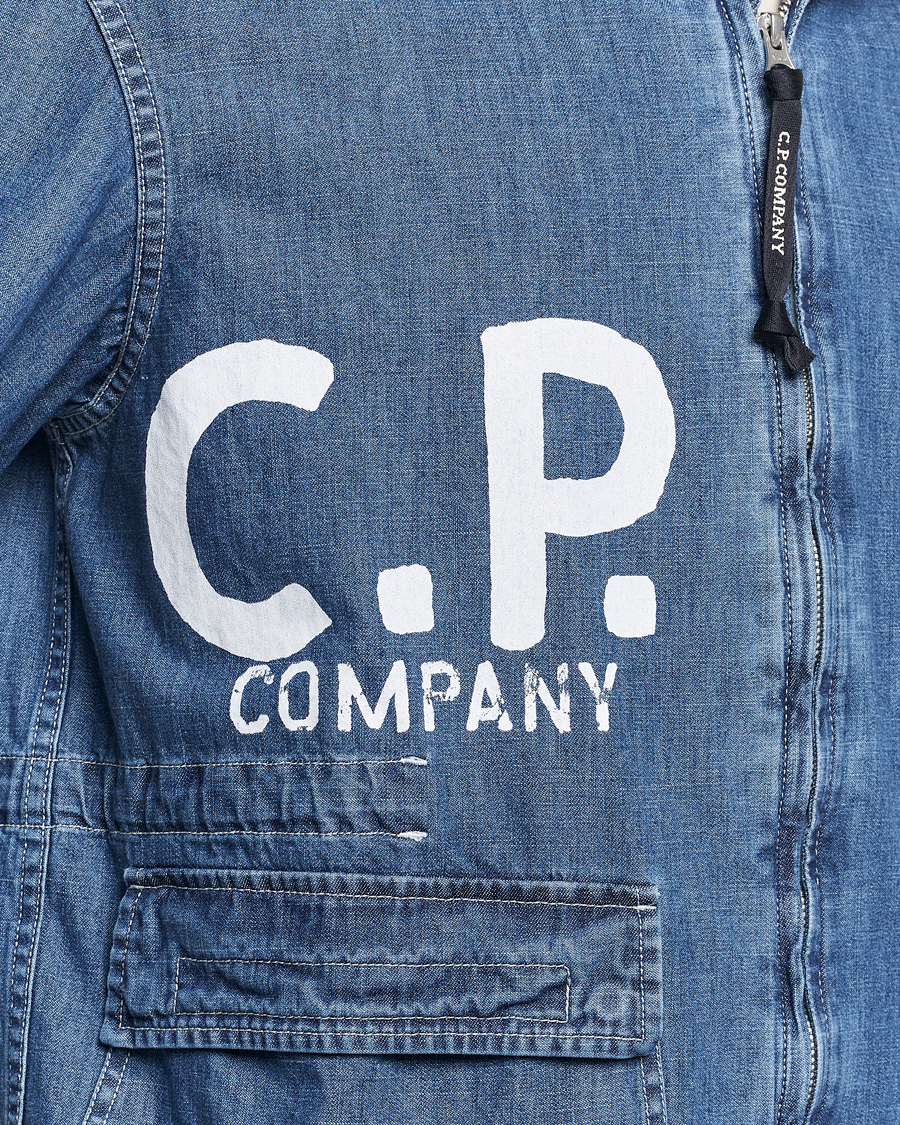 Herren | Jacken | C.P. Company | Hooded Denim Goggles Jacket Indigo