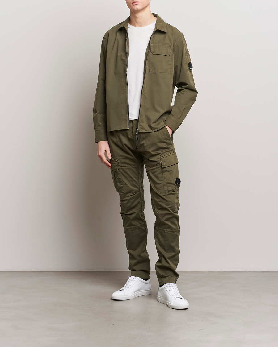 Herren | Hosen | C.P. Company | Satin Stretch Cargo Pants Army