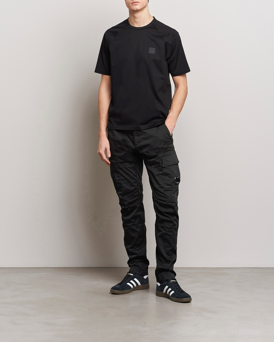Herren | Hosen | C.P. Company | Satin Stretch Cargo Pants Black
