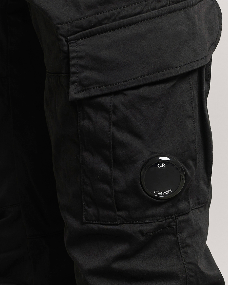 Herren | Hosen | C.P. Company | Satin Stretch Cargo Pants Black