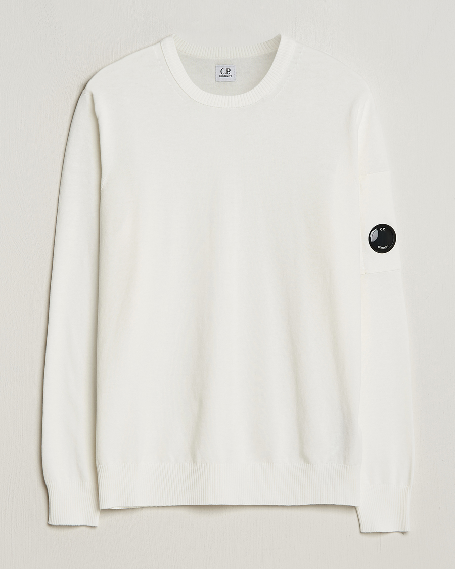Herren | Pullover | C.P. Company | Old Dyed Cotton Crepe Crewneck White