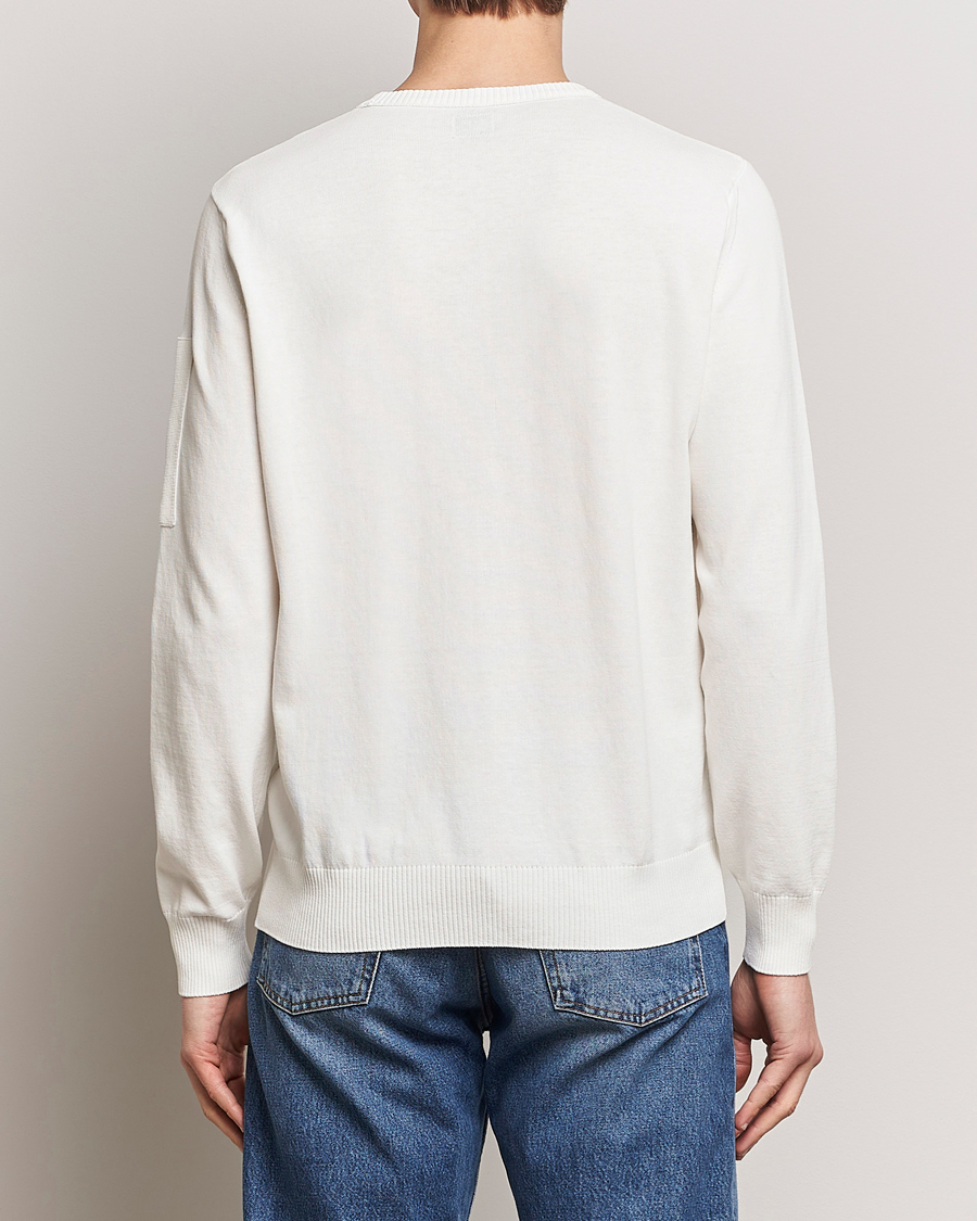 Herren | Pullover | C.P. Company | Old Dyed Cotton Crepe Crewneck White