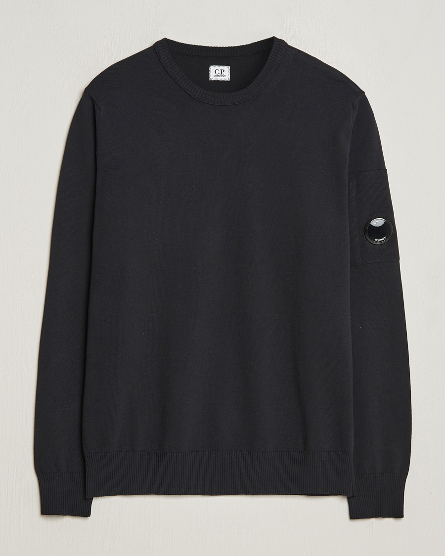 Herren | Pullover | C.P. Company | Old Dyed Cotton Crepe Crewneck Black