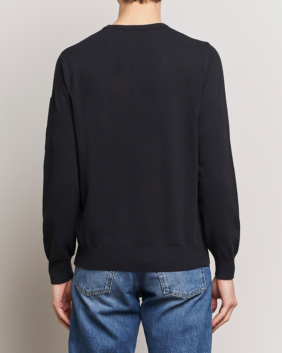 Herren | Pullover | C.P. Company | Old Dyed Cotton Crepe Crewneck Black