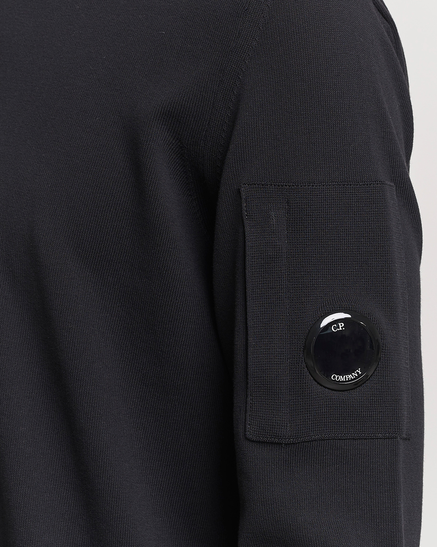 Herren | Pullover | C.P. Company | Old Dyed Cotton Crepe Crewneck Black