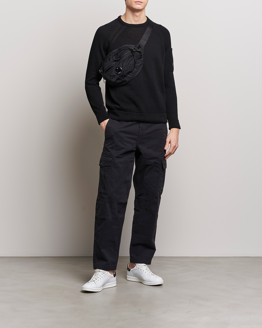 Herren | Pullover | C.P. Company | Compact Cotton Lens Crewneck Black