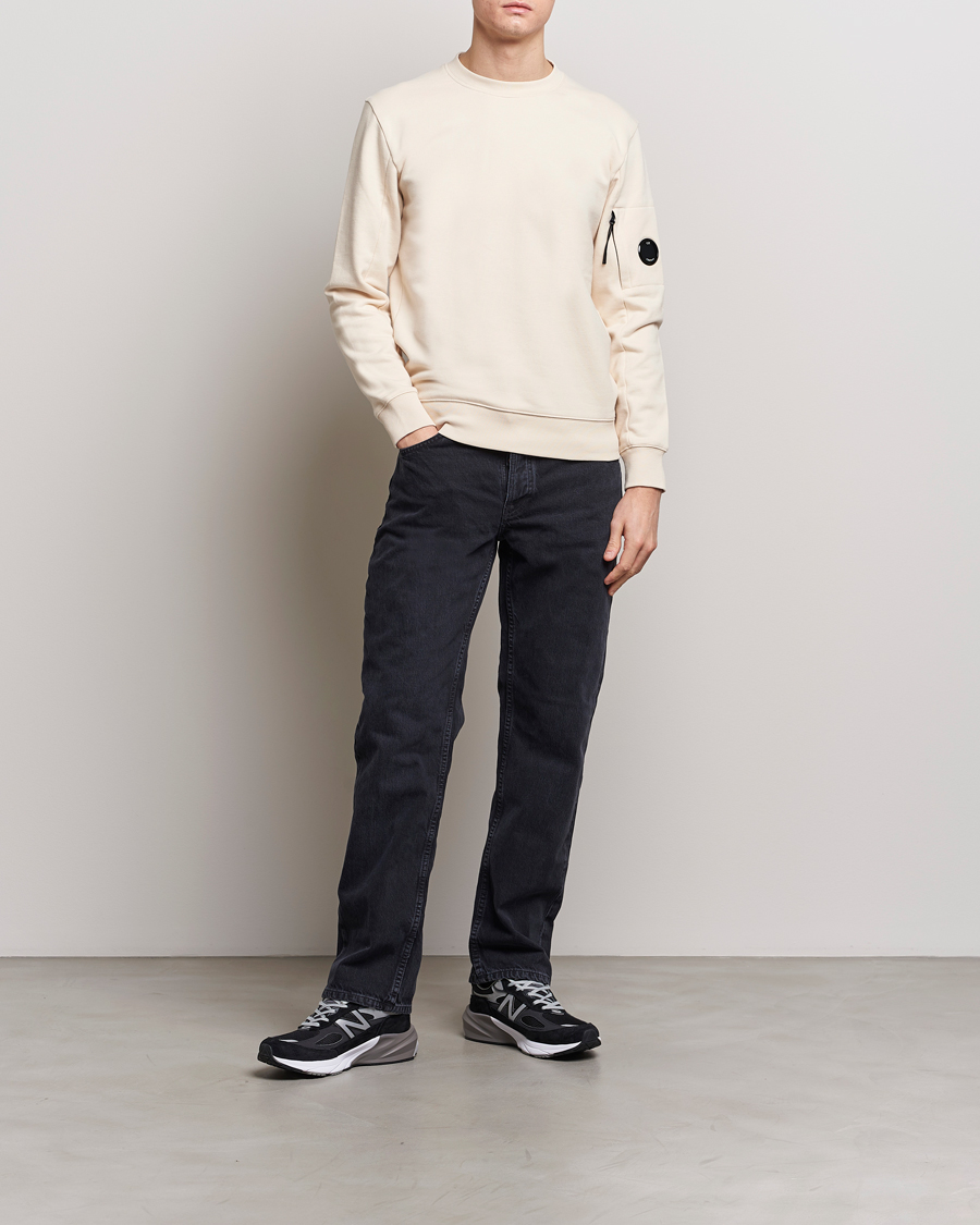 Herren | Pullover | C.P. Company | Diagonal Raised Fleece Lens Sweatshirt Ecru