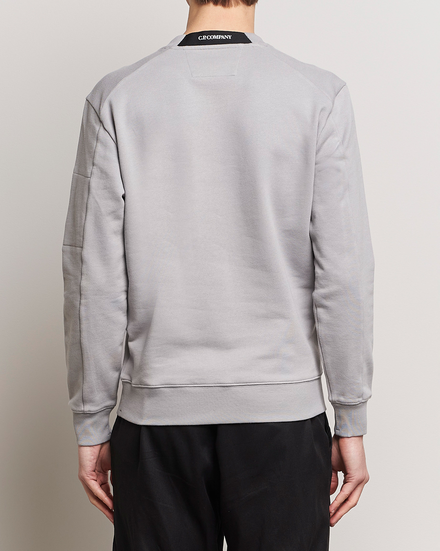 Herren | Pullover | C.P. Company | Diagonal Raised Fleece Lens Sweatshirt Light Grey
