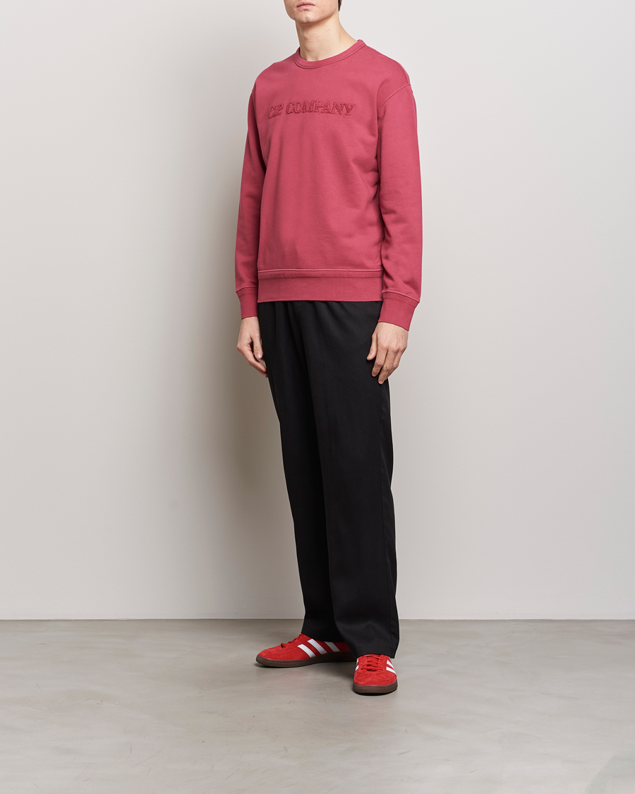 Herren | Pullover | C.P. Company | Resist Dyed Cotton Logo Sweatshirt Wine