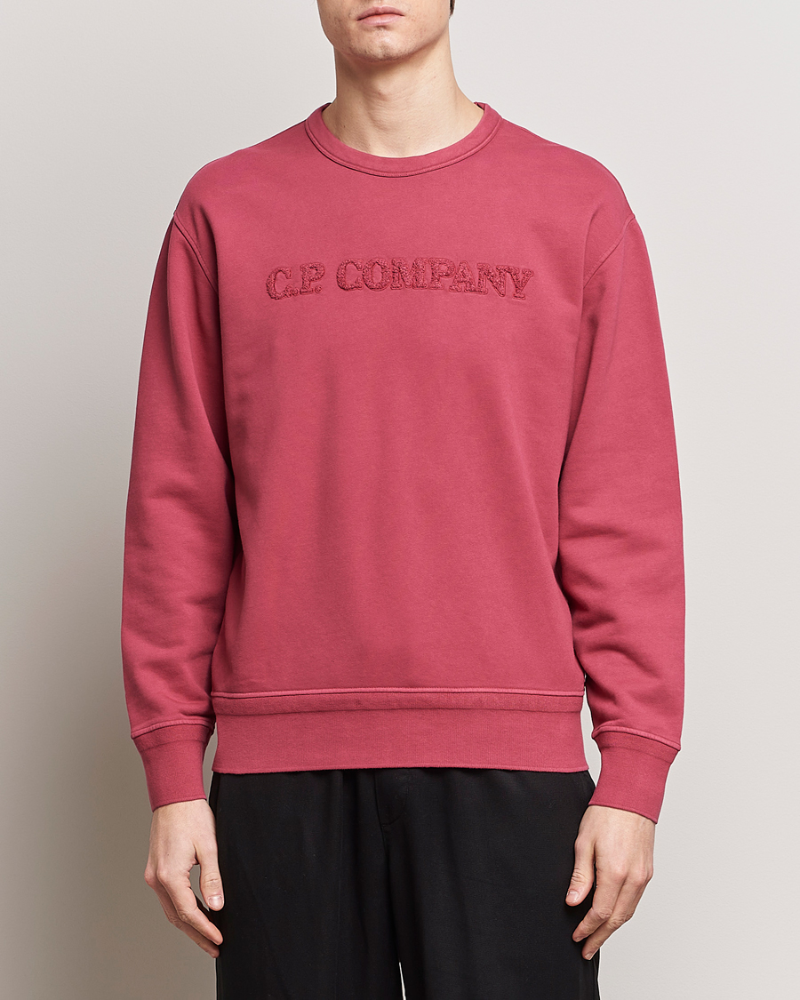 Herren | Kategorie | C.P. Company | Resist Dyed Cotton Logo Sweatshirt Wine