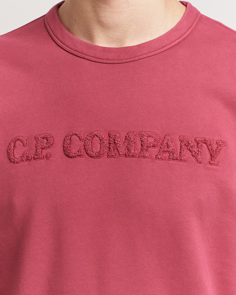 Herren | Pullover | C.P. Company | Resist Dyed Cotton Logo Sweatshirt Wine