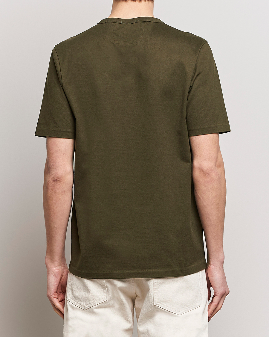 Herren | T-Shirts | C.P. Company | Mercerized Heavy Cotton Logo T-Shirt Army