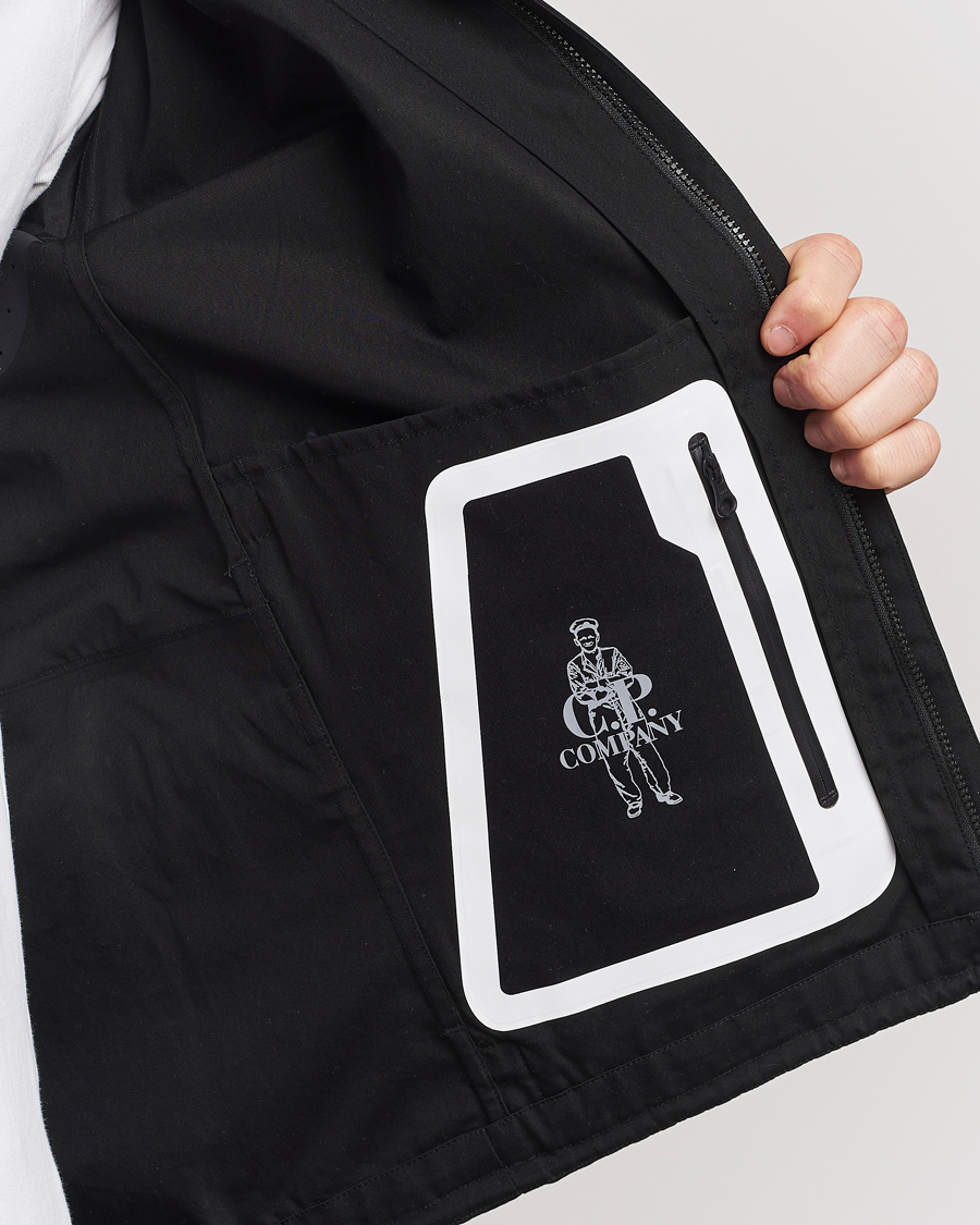 Herren | Jacken | C.P. Company | Metropolis Water Resistant Hyst Cotton Jacket Black