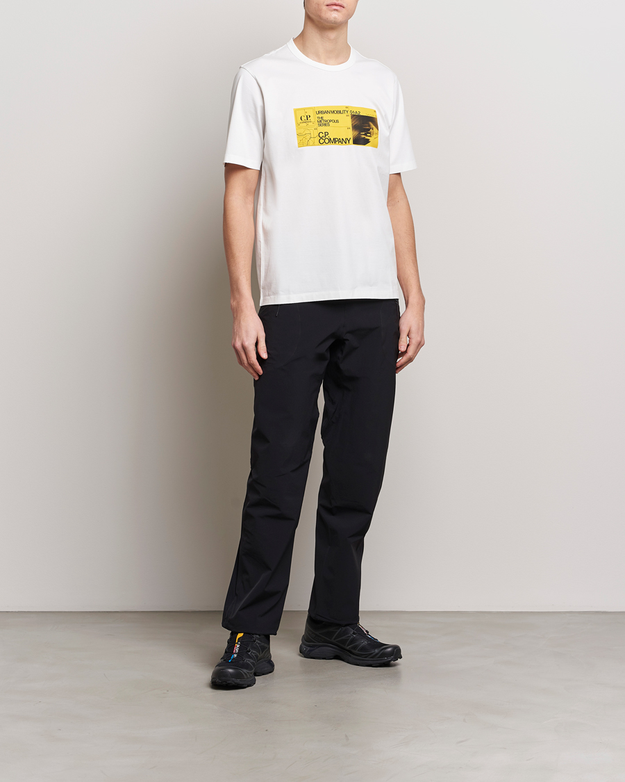 Herren | T-Shirts | C.P. Company | Metropolis Mercerized Jersey Logo T-Shirt White