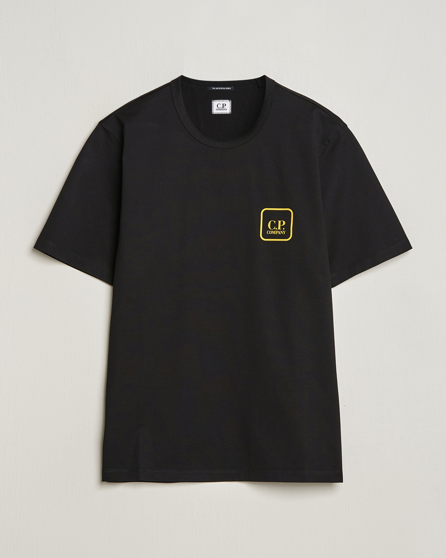 Herren | T-Shirts | C.P. Company | Metropolis Mercerized Jersey Back Logo T-Shirt Black