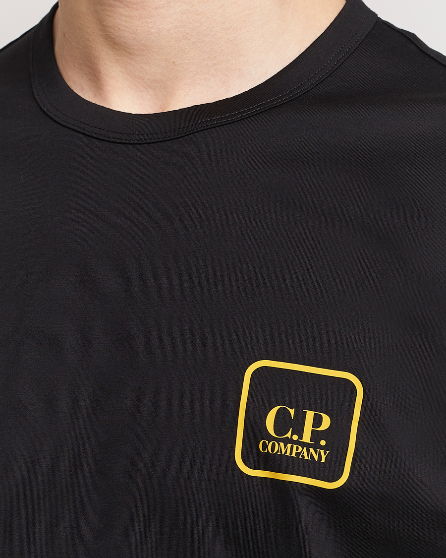 Herren | T-Shirts | C.P. Company | Metropolis Mercerized Jersey Back Logo T-Shirt Black