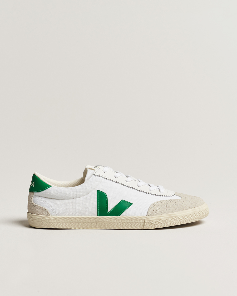 Herren | Veja Volley Sneaker White/Emeraude | Veja | Volley Sneaker White/Emeraude