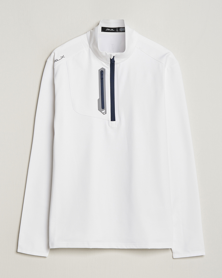 Herren | Pullover | RLX Ralph Lauren | Luxury Jersey Half Zip Ceramic White