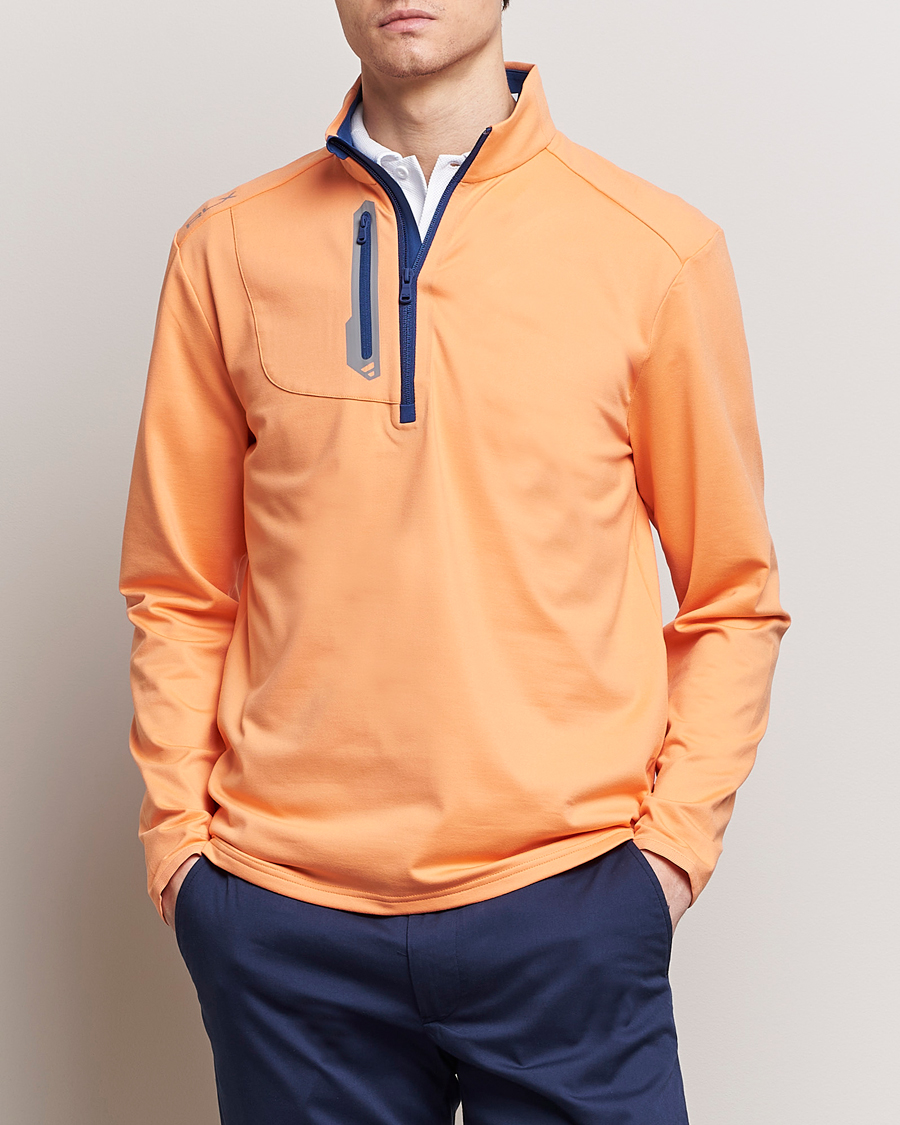 Herren | Sale kleidung | RLX Ralph Lauren | Luxury Jersey Half Zip Poppy Orange