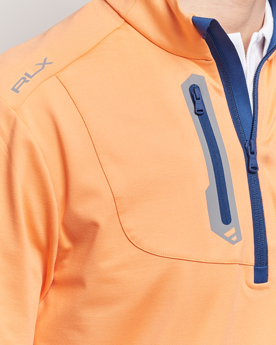 Herren | Pullover | RLX Ralph Lauren | Luxury Jersey Half Zip Poppy Orange