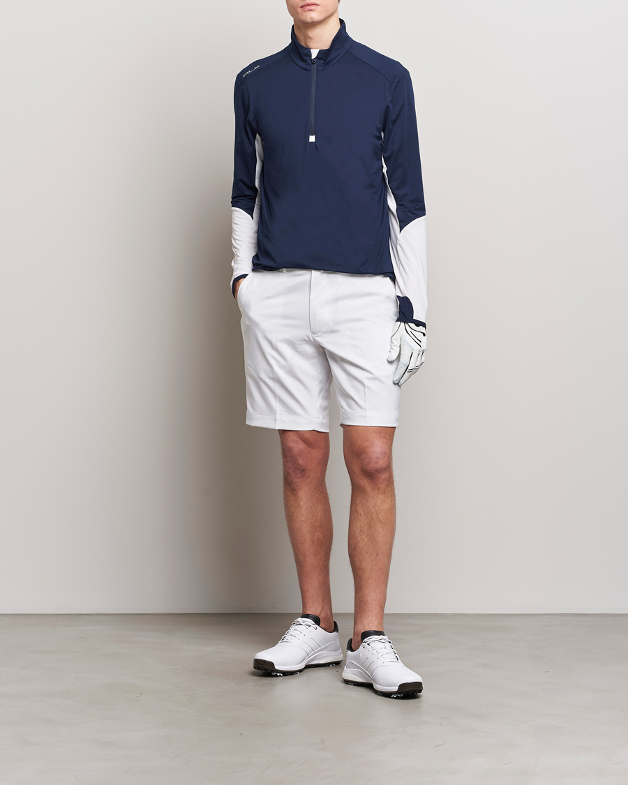 Herren | Pullover | RLX Ralph Lauren | Long Sleeve Airflow Half Zip Navy/White