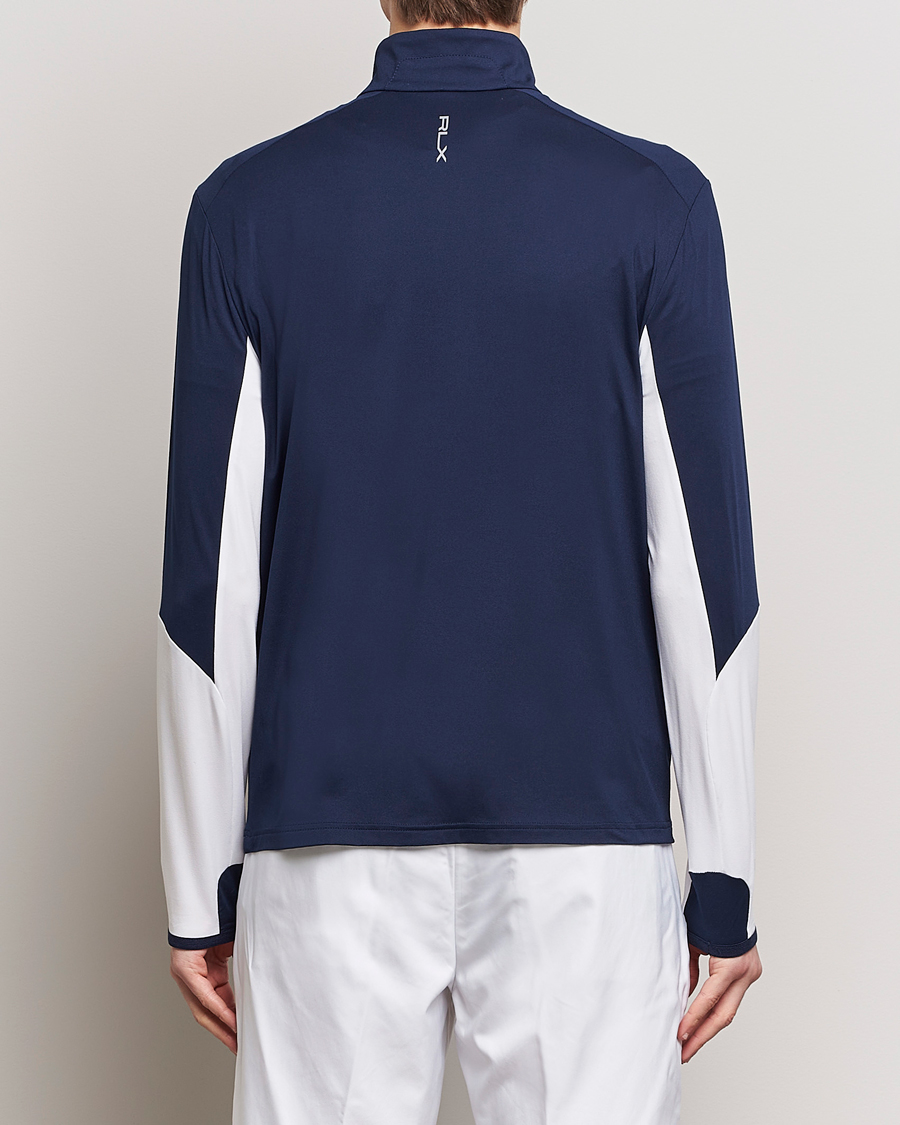Herren | Pullover | RLX Ralph Lauren | Long Sleeve Airflow Half Zip Navy/White