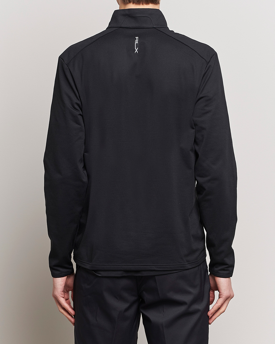 Herren | Pullover | RLX Ralph Lauren | Luxury Jersey Half Zip Polo Black