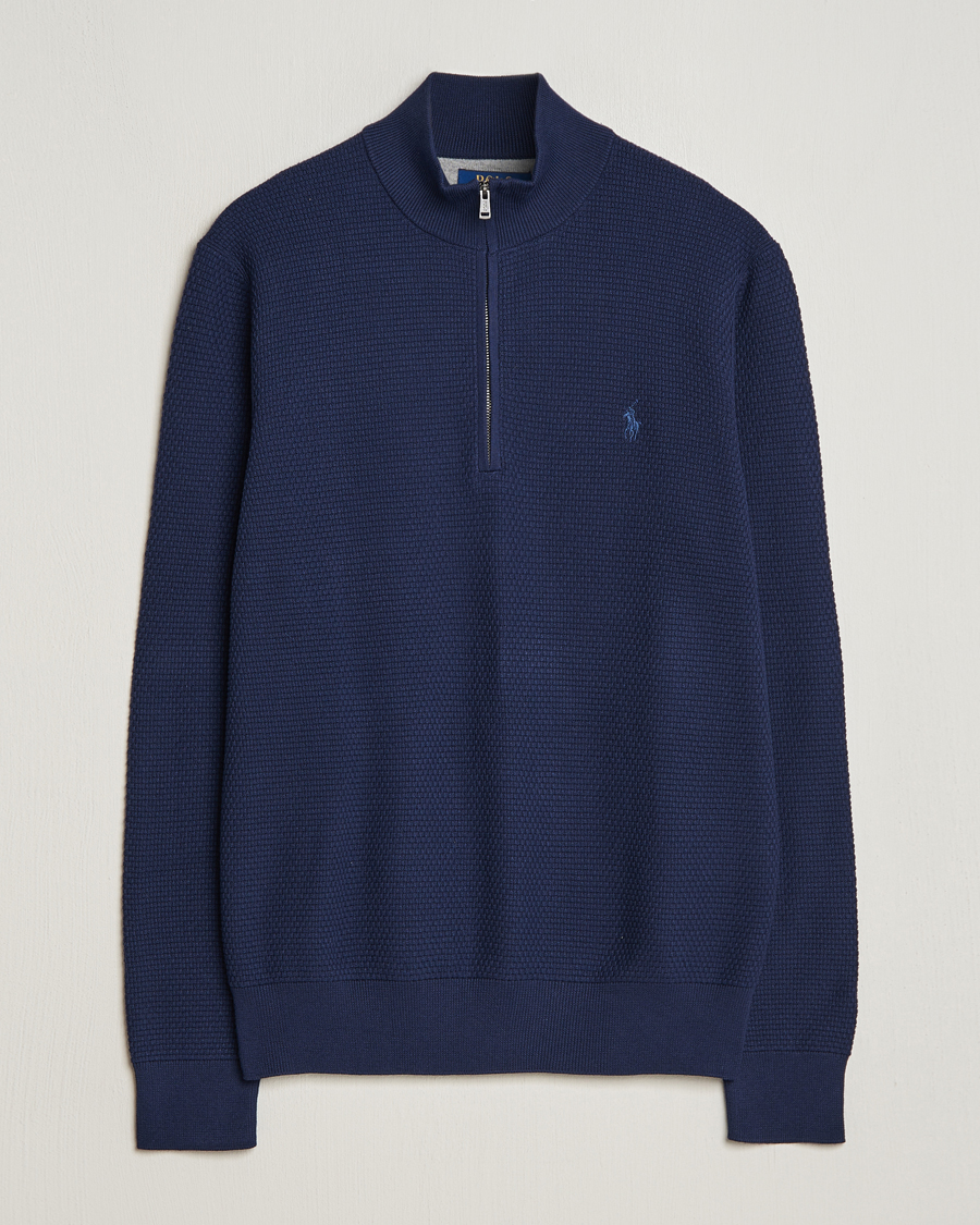 Herren | Pullover | Polo Ralph Lauren Golf | Cotton Jersey Half Zip Refined Navy