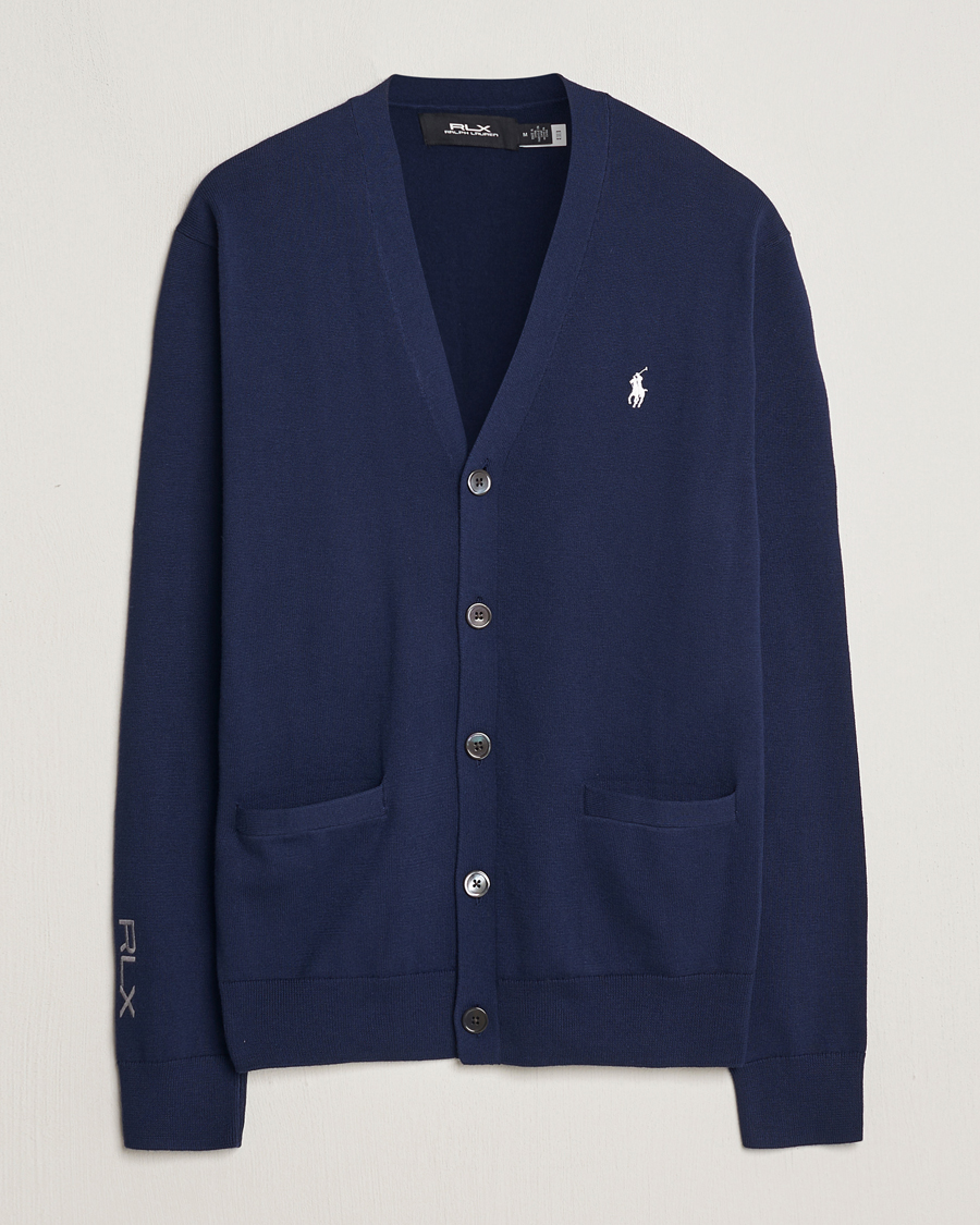 Herren | Pullover | RLX Ralph Lauren | Cotton Cardigan Refined Navy