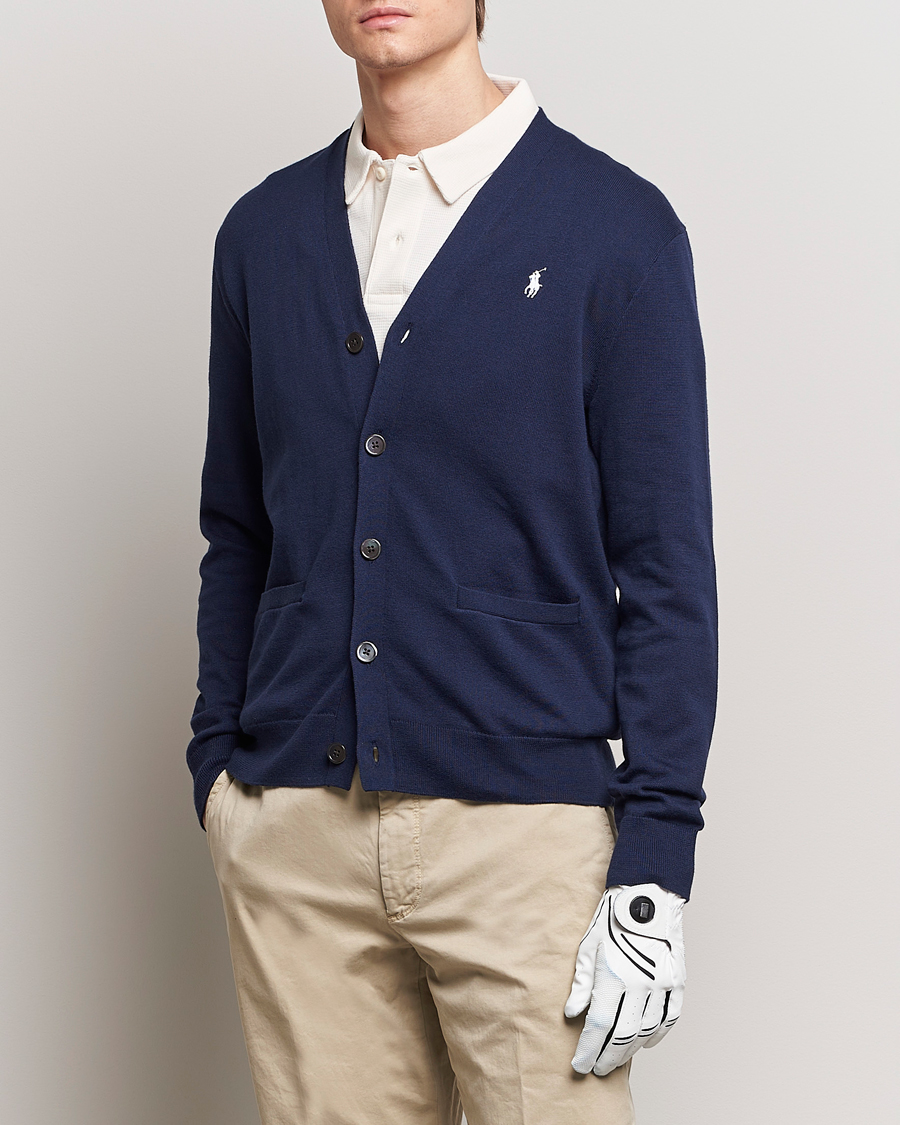 Herren | Pullover | RLX Ralph Lauren | Cotton Cardigan Refined Navy
