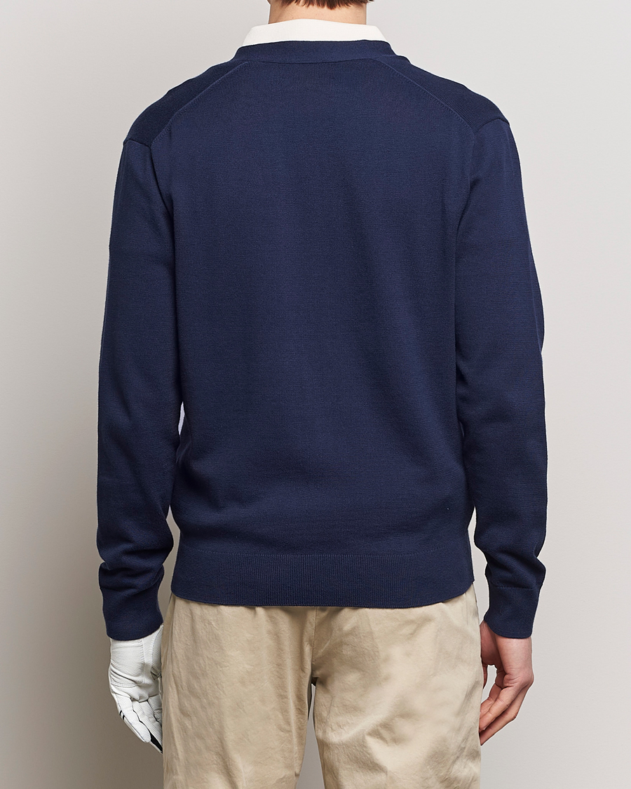 Herren | Pullover | RLX Ralph Lauren | Cotton Cardigan Refined Navy