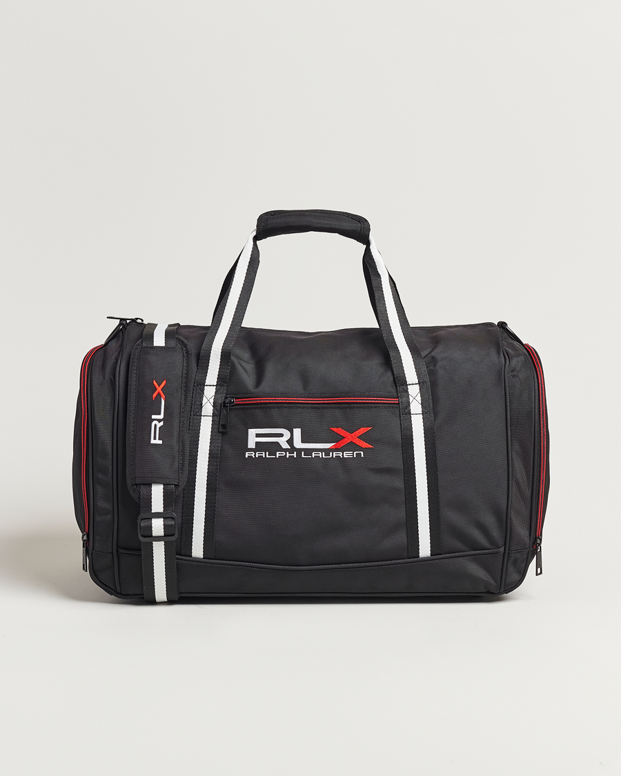 Herren | RLX Ralph Lauren Boston Duffle Bag Black/Red | RLX Ralph Lauren | Boston Duffle Bag Black/Red