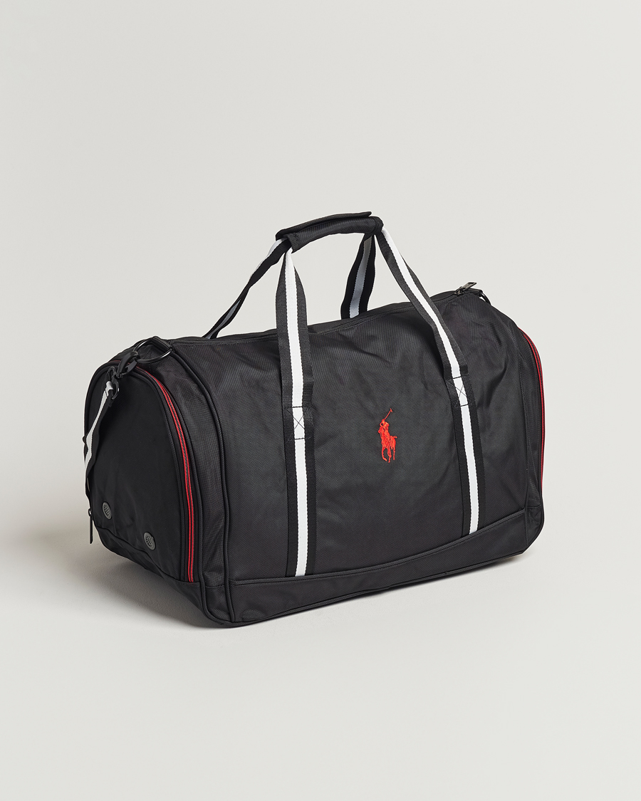 Herren | RLX Ralph Lauren Boston Duffle Bag Black/Red | RLX Ralph Lauren | Boston Duffle Bag Black/Red