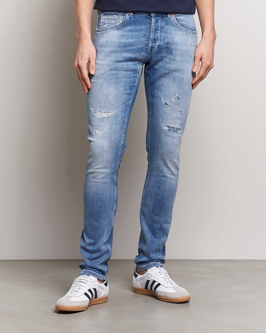 Herren | Blaue jeans | Dondup | George Distressed Jeans Light Blue