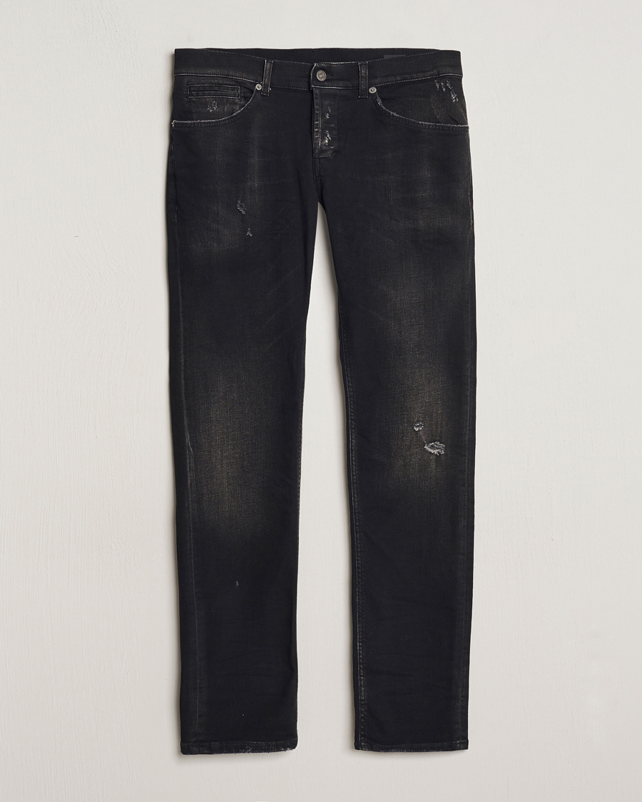Herren | Jeans | Dondup | George Distressed Jeans Washed Black