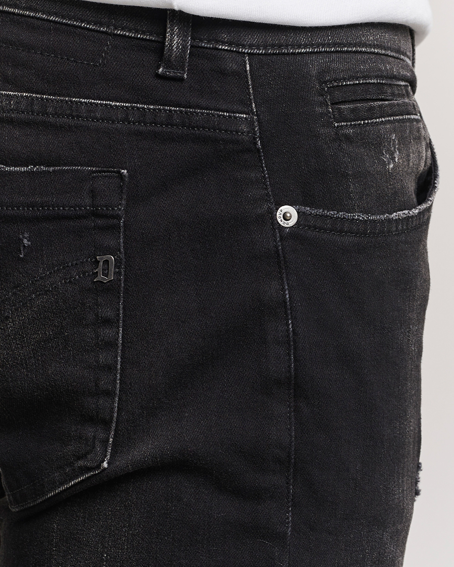 Herren | Jeans | Dondup | George Distressed Jeans Washed Black