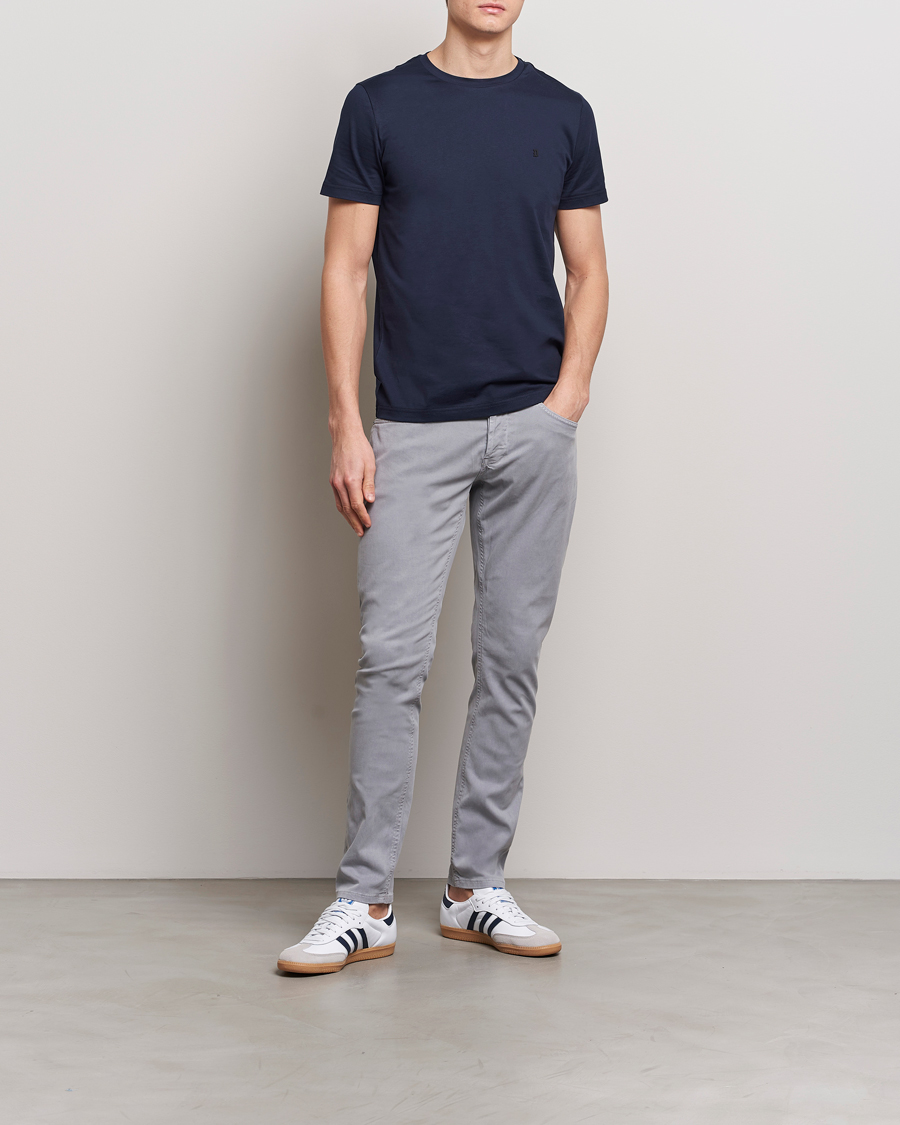 Herren | Hosen | Dondup | George Gabardine 5-Pocket Light Grey