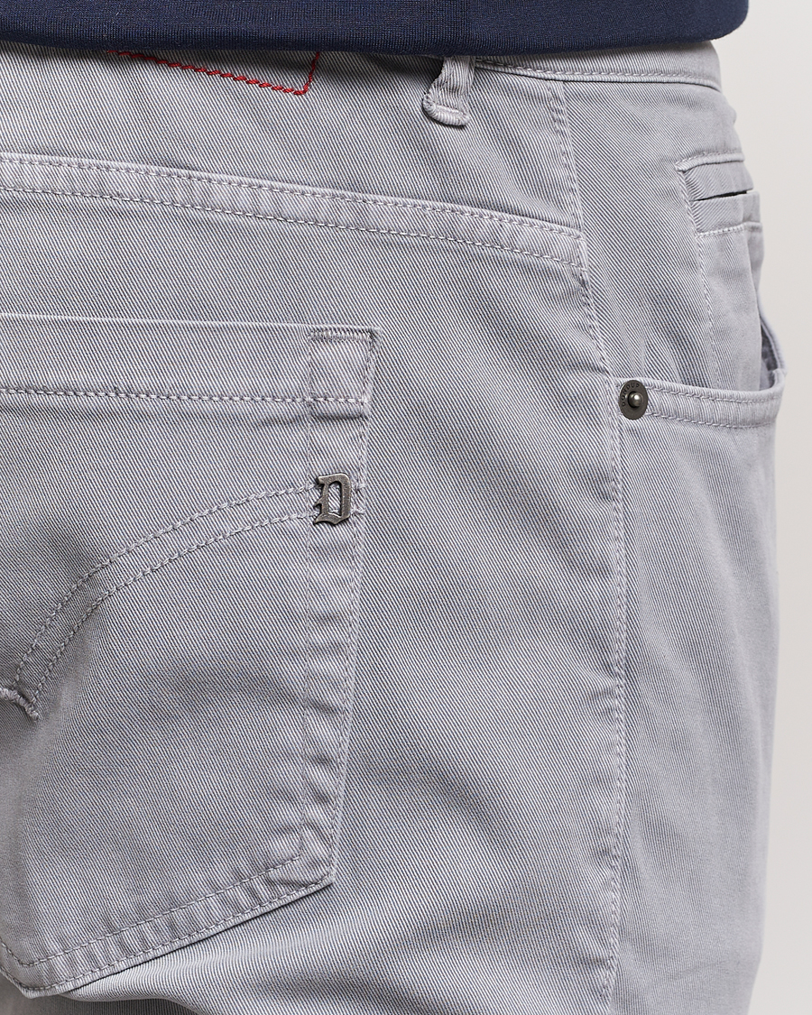 Herren | Hosen | Dondup | George Gabardine 5-Pocket Light Grey