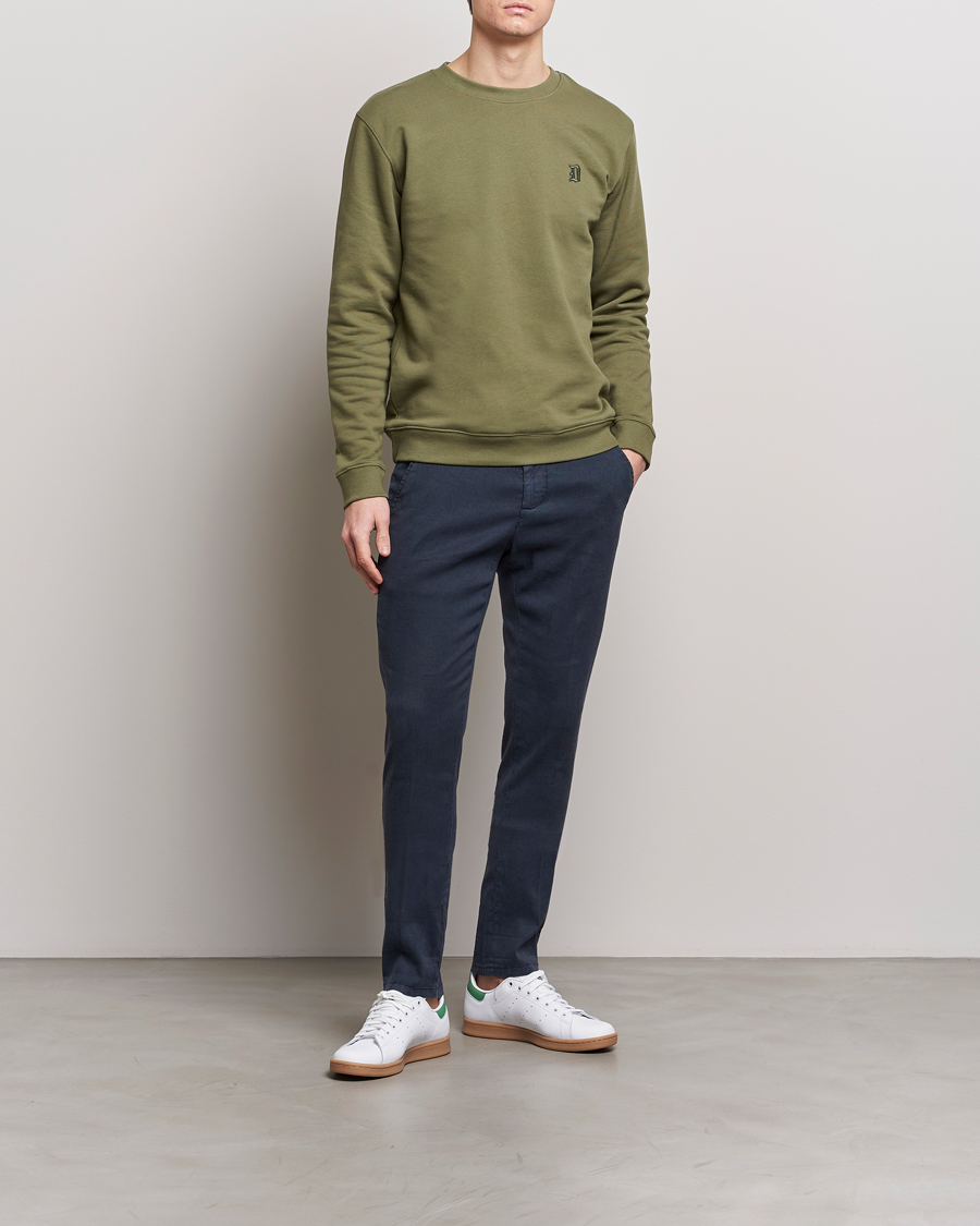 Herren | Hosen | Dondup | Gaubert Linen Stretch Chinos Navy