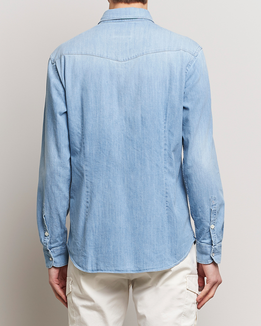 Herren | Hemden | Dondup | Slim Fit Pocket Denim Shirt Light Blue