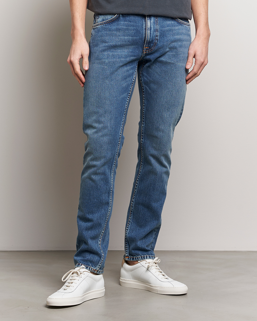 Herren | Blaue jeans | Nudie Jeans | Lean Dean Jeans Dark Waters