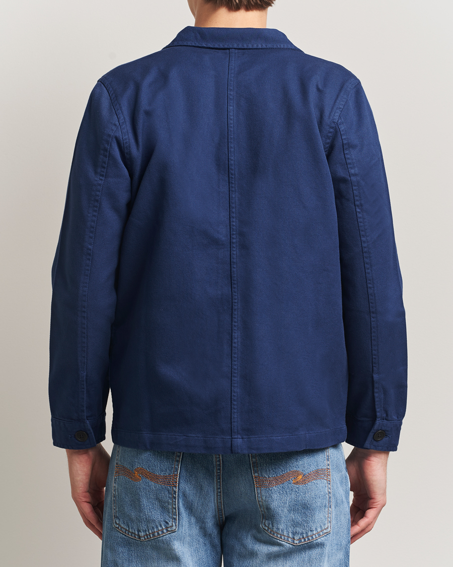 Herren | Hemden | Nudie Jeans | Barney Worker Overshirt Mid Blue